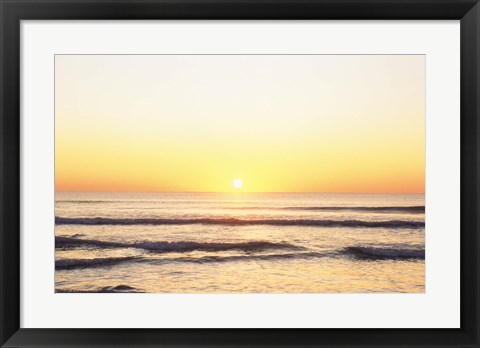 Framed Sunset over Sea Print