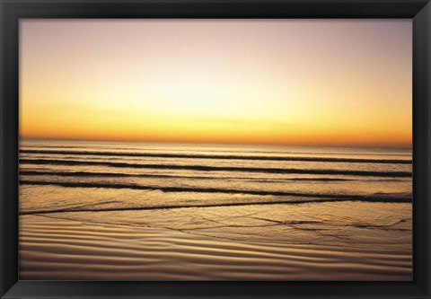 Framed Sunset View over Sea Print