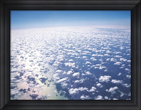 Framed Aerial View Of Clouds And Sky Print
