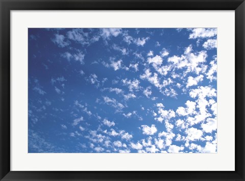 Framed Scattered clouds Print
