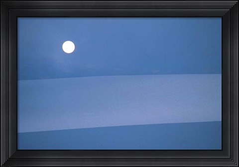 Framed Full Moon in Sky Print