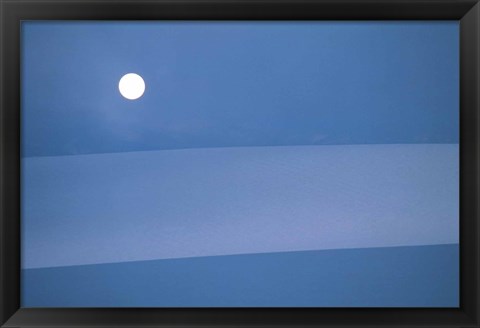 Framed Full Moon in Sky Print