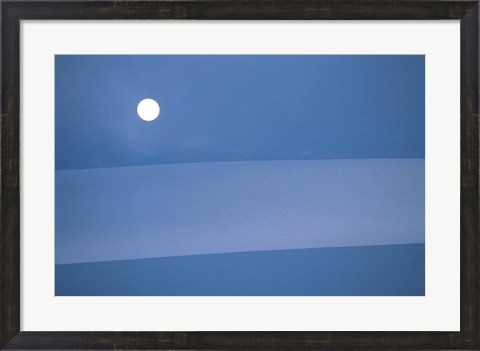 Framed Full Moon in Sky Print