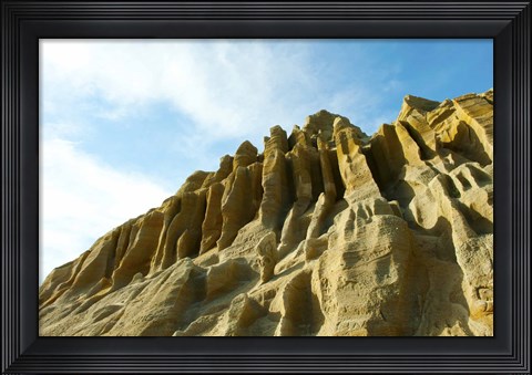 Framed Cliff face between Fillmore and Moorpark, California, USA Print