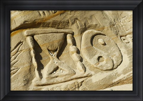 Framed Rock Carvings I Print