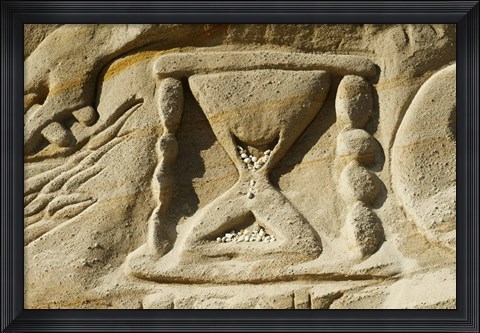 Framed Rock Carvings III Print