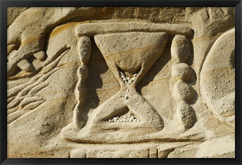 Framed Rock Carvings III Print