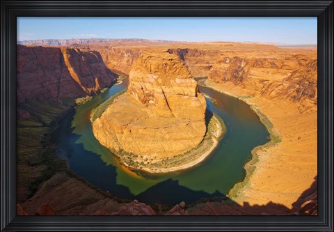 Framed Rock formations at Goosenecks State Park, Utah, USA Print