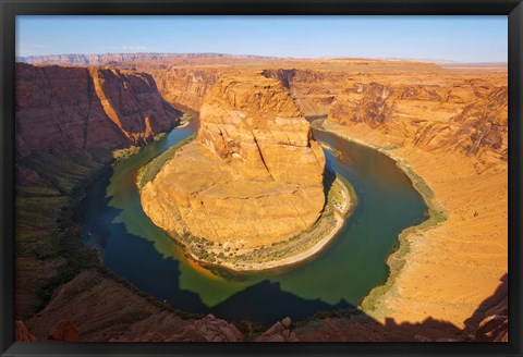 Framed Rock formations at Goosenecks State Park, Utah, USA Print