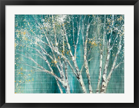 Framed Blue Birch Print