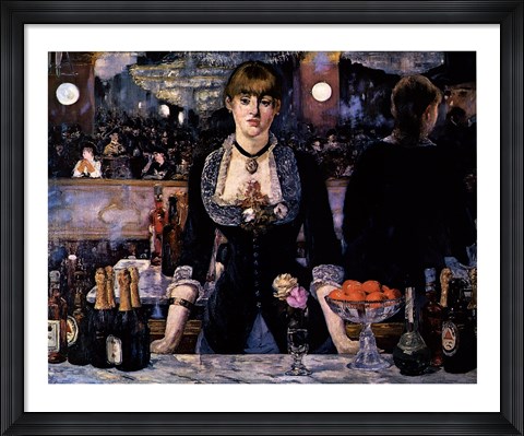 Framed Bar at the Folies-Bergere Print