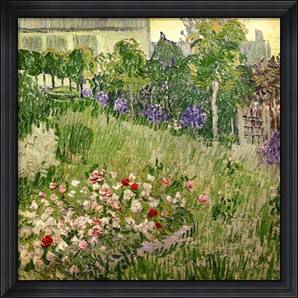 Framed Daubigny&#39;s garden, 1890 Print