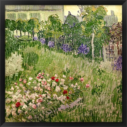 Framed Daubigny&#39;s garden, 1890 Print