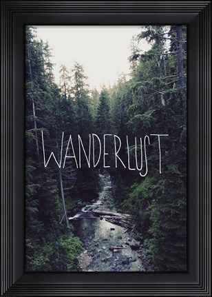 Framed Wanderlust Rainier Creek Print