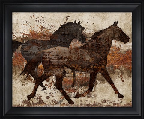 Framed Running Free I Print