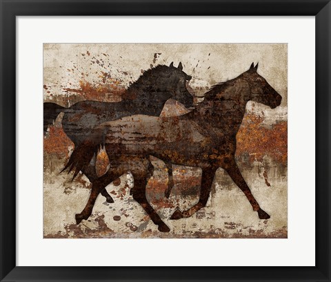 Framed Running Free I Print