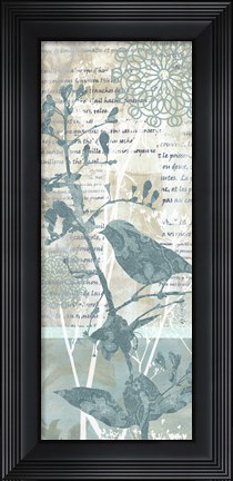 Framed Winter Birds II Print