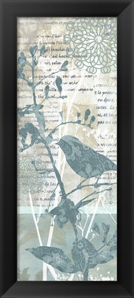 Framed Winter Birds II Print