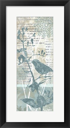 Framed Winter Birds II Print