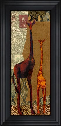 Framed On Safari I Print