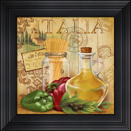 Framed Italian Kitchen II Print