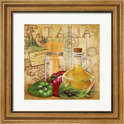Framed Italian Kitchen II Print