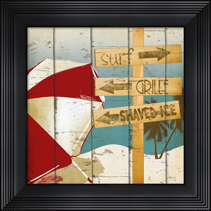 Framed Going to the Beach I Print