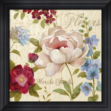 Framed Marche Jardin Print