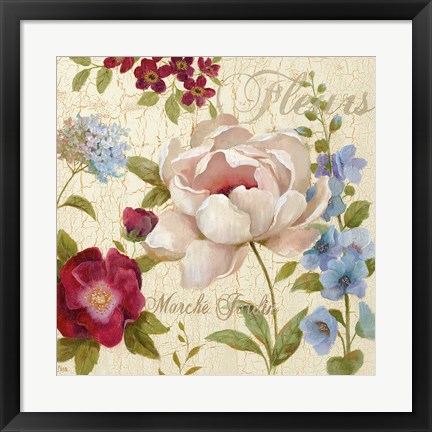 Framed Marche Jardin Print