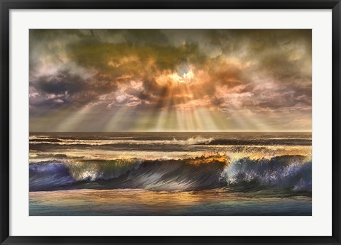 Framed Waves of Light Print