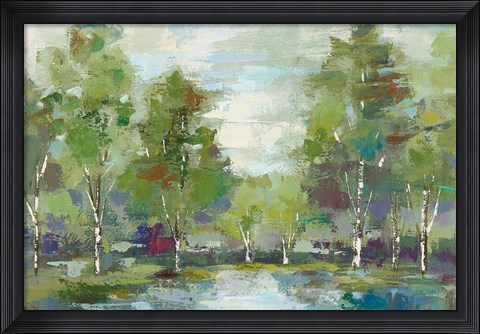 Framed Forest at Dawn Crop Print