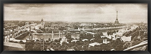 Framed Paris Panorama Print