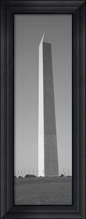 Framed Obelisk (black and white), Washington Monument, Washington DC Print