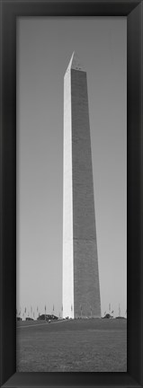 Framed Obelisk (black and white), Washington Monument, Washington DC Print
