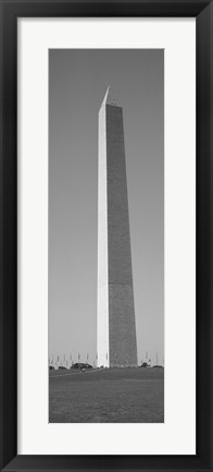 Framed Obelisk (black and white), Washington Monument, Washington DC Print