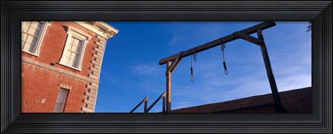 Framed Low angle view of gallows, Tombstone Courthouse State Historic Park, Tombstone, Arizona, USA Print