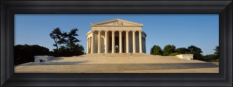 Framed Facade of a memorial, Jefferson Memorial, Washington DC, USA Print