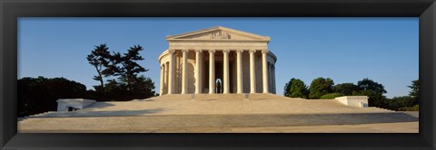 Framed Facade of a memorial, Jefferson Memorial, Washington DC, USA Print