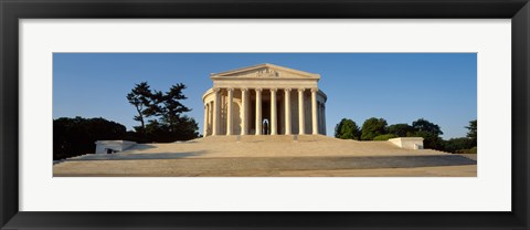 Framed Facade of a memorial, Jefferson Memorial, Washington DC, USA Print