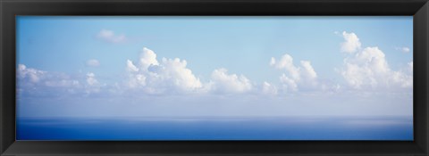 Framed Clouds over the sea, Virgin Gorda, British Virgin Islands Print