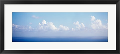 Framed Clouds over the sea, Virgin Gorda, British Virgin Islands Print