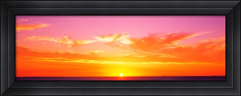Framed Sunset Perth Australia Print