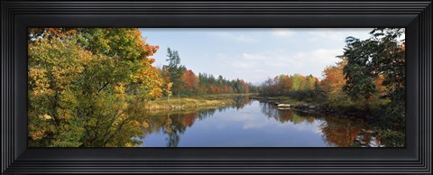 Framed Lake in a forest, Mount Desert Island, Hancock County, Maine, USA Print