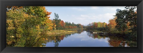 Framed Lake in a forest, Mount Desert Island, Hancock County, Maine, USA Print