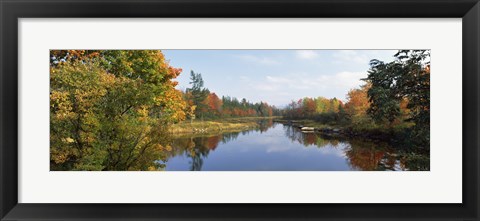 Framed Lake in a forest, Mount Desert Island, Hancock County, Maine, USA Print