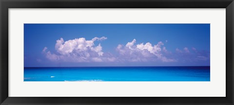 Framed Sea View, Cancun Mexico Print