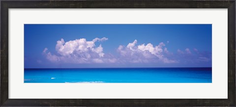 Framed Sea View, Cancun Mexico Print