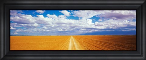 Framed Dirt road Amboseli Kenya Print
