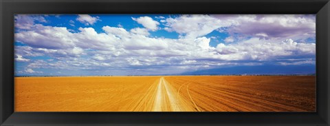 Framed Dirt road Amboseli Kenya Print