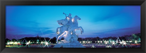 Framed Evening Place de la Concorde Paris France Print